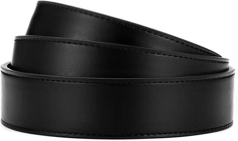 CHAOREN Ratchet Belt Replacement Strap 1 3/8”, Genuine Leather Belt Casual for 40MM Slide Click Buckle