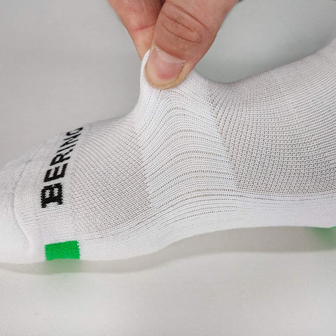 BERING Men's Athletic Cushion Quarter Ankle Socks for Running, Workout, Sport (6 Pack)
