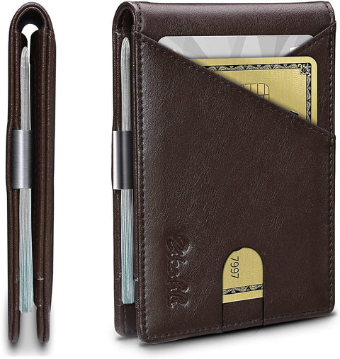 Zitahli Slim RFID Blocking Wallet for Men