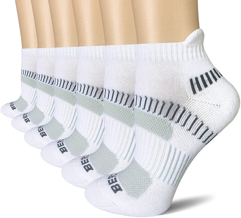 Women's Performance Athletic Ankle Running Socks (6 Pairs)