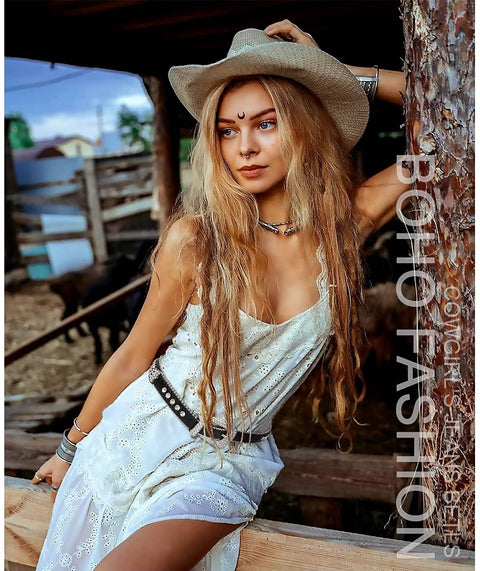 Women Skinny Rhinestone Belt For Jeans Thin Leather Waist Belts With Boho Jewelry Buckle