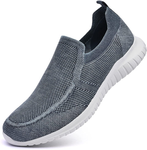 konhill Men's Walking Shoes Athletic Tennis Comfortable Slip-on Loafer Sneakers