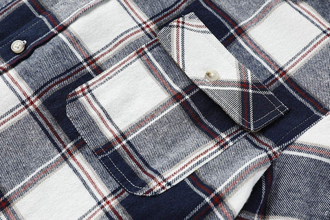 Men's Classic Plaid Button Down Shirts Long Sleeve Regular Fit Soft Casual Cotton Shirt Tops with Chest Pockets