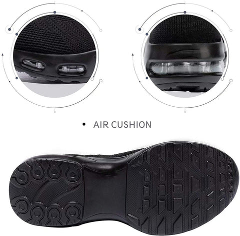 ikunka Women's Walking Shoes Slip-on Sock Shoe Lady Girls Running Shoes Mesh Air Cushion Loafers Fashion Casual Sneakers