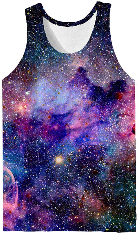 KYKU Men's Funny 3D Print Tank Top Cool Graphic Gym Workout Sleeveless Graphic T-Shirts