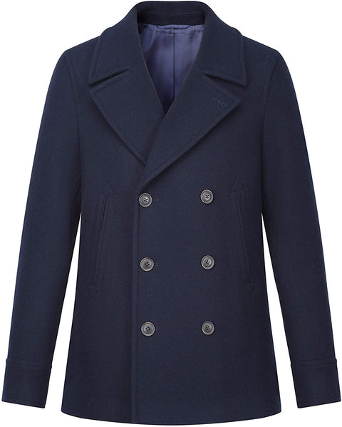 Men's Wool Pea Coat Classic Jacket