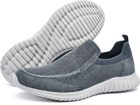 konhill Men's Walking Shoes Athletic Tennis Comfortable Slip-on Loafer Sneakers