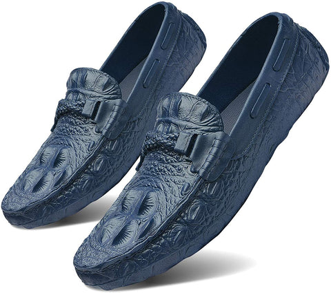 TIAMOU Boat Shoe Men Loafer Relaxed-Fit Slip-On Loafer Summer Breathable Comfort Walking Casual Shoes for Male Business Work Office Outdoor