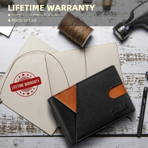 Zitahli Mens Slim RFID-blocking Bifold Wallets for Men