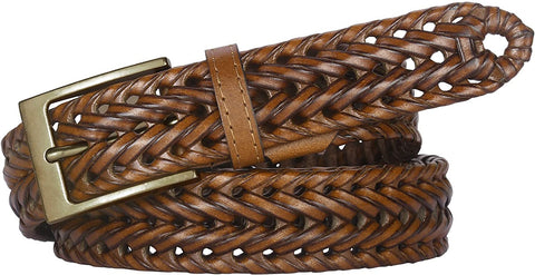 Mens Belt,Lavemi Leather Woven Braided Belts for Men Casual Jeans Dress Golf,Gift Boxed