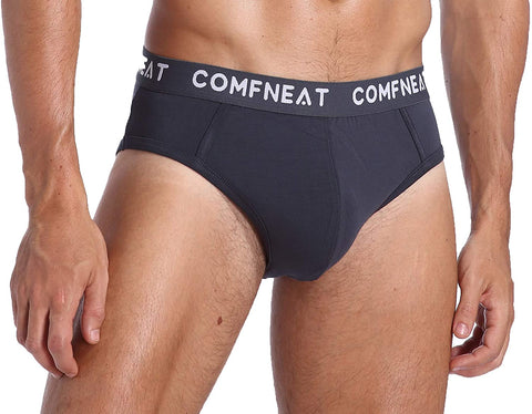 Men's 5-Pack Briefs Bamboo Rayon Stretchy Ultra Soft Comfy Underwear