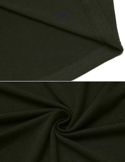 Men's 2 Pack Long Sleeve Tee Shirts Casual Henley Shirts Button T Shirts