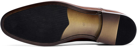 DESAI Classic Oxford Dress Shoes Mens Formal Business Lace-up Full Grain Leather Shoes for Men