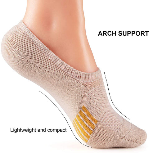 Gonii Womens No Show Socks Athletic Ankle Socks Cushioned Running Low Cut 5-8 Pairs