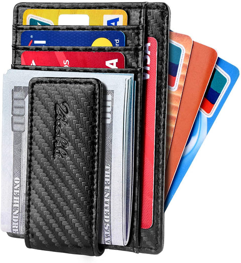 Zitahli Front Pocket Wallet For Men, Slim Money Clip Wallet With Strong Magnetic Closure, RFID Blocking