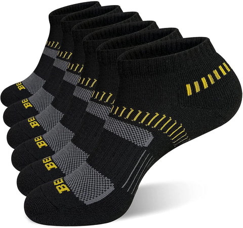Men's Athletic Running Ankle Low Cut Socks (6 Pack)