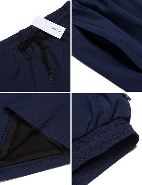 Men's 2 in 1 Active Short Elasticity Lightweight Quick Dry Jogger Shorts
