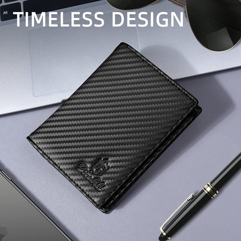 Zitahli Mens Genuine Leather Bifold Wallet Large Capacity Wallet for Men RFID-blocking with 15 Card Slots 2 Currency Pockets