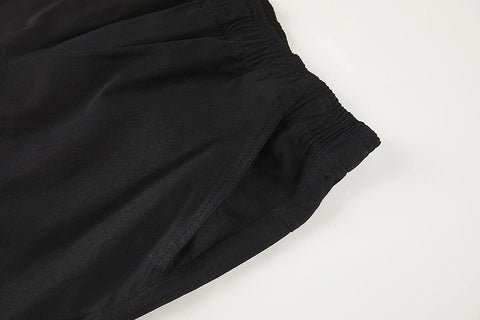 Mens Elastic Waist Long Pants Classic Casual Lightweight Stretchy with Pockets
