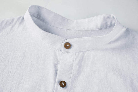 Men's Loose Fit Linen Shirt
