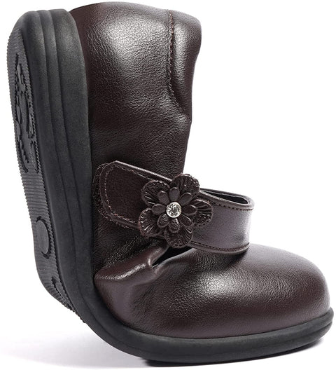 Heel The World Girl's Mary Jane Flat School Uniform Shoes