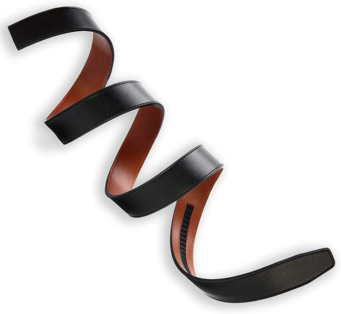 CHAOREN Ratchet Belt Replacement Strap 1 3/8”, Genuine Leather Belt Casual for 40MM Slide Click Buckle