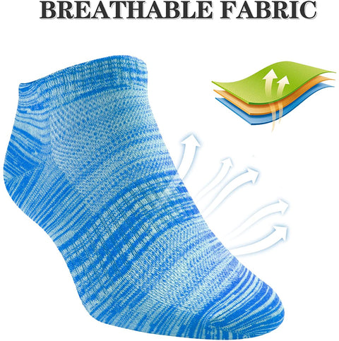 POKARLA Running Ankle Scoks for Men And Women with Cushioned Low Cut Tab Athletic Socks 8-Pairs