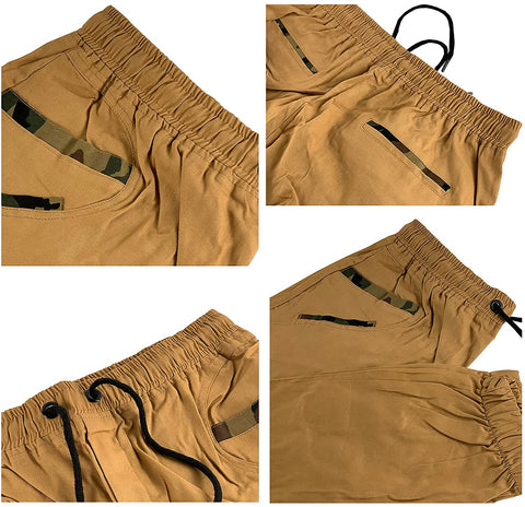 Mens Casual Pants Athletic Basic Jogger - Fashion Sweatpants Trousers Cotton Cargo Pants Mens Long Pants