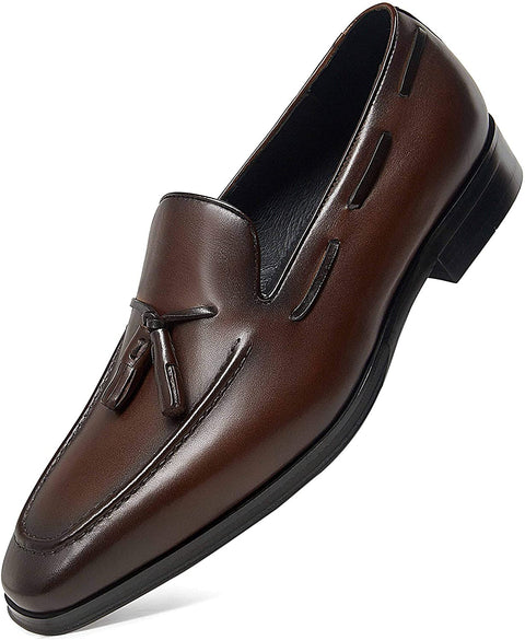 ALIPASINM Men's Dress Shoes Slip-On Loafers Leather Formal Shoes for Men