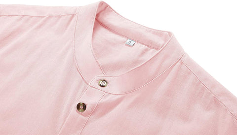 Mens Long Sleeve Henley Shirt