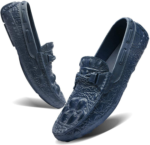 TIAMOU Boat Shoe Men Loafer Relaxed-Fit Slip-On Loafer Summer Breathable Comfort Walking Casual Shoes for Male Business Work Office Outdoor