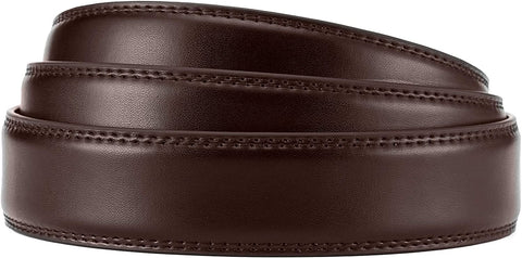 CHAOREN Ratchet Belt Strap Only 1 1/8”, Replacement Leather Belt 1.25" without Buckle