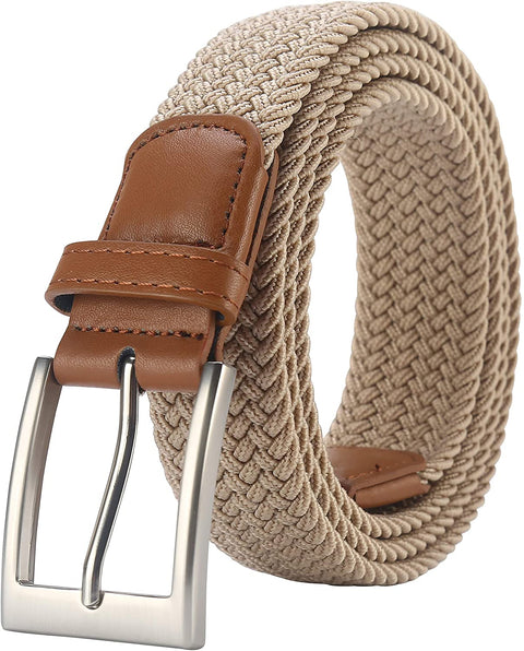 Lavemi Mens Belt, Stretch Elastic Casual Woven Sport Golf Braided Belts for Men,Gift Box