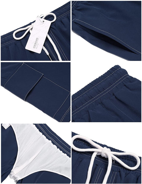 Men Swim Trunks Boardshorts Quick Dry Beach Bathing Suits Shorts Swimwear
