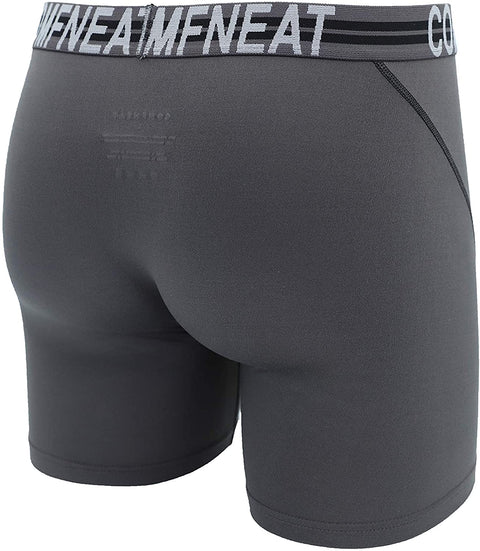 Men's Sport Boxer Briefs Performance Underwear with Fly 4-Pack