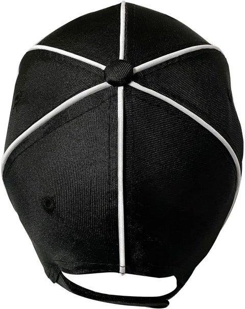 Official Referee Hat Black with White Stripe Cap