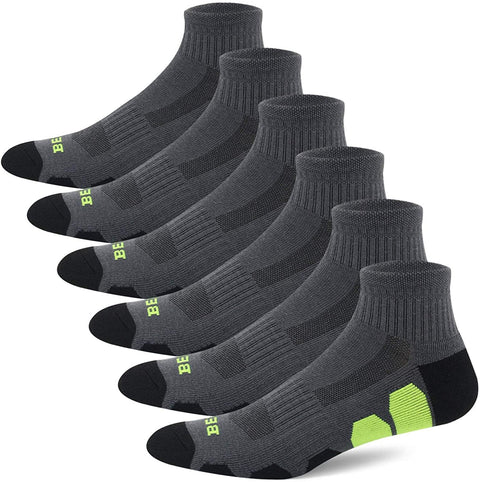 Men's Performance Athletic Ankle Running Socks (6 Pack)