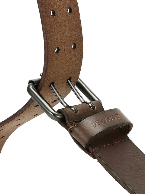 Leather Work Belt, CHAOREN Double Prong Leather Belts for Men Heavy Duty 1 1/2", Mens Casual Belts for Jeans