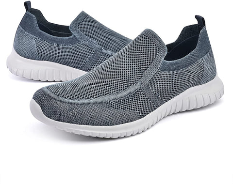 konhill Men's Walking Shoes Athletic Tennis Comfortable Slip-on Loafer Sneakers