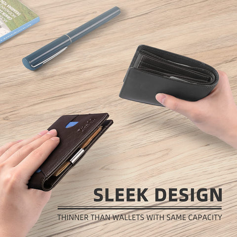 Zitahli Slim RFID Blocking Wallet for Men