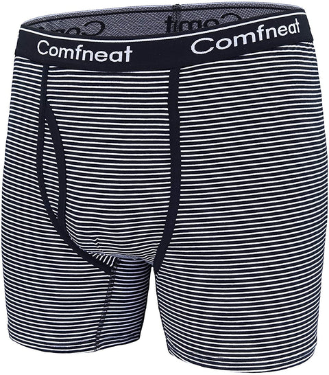 Men's 5-Pack Big & Tall 3XL-7XL Boxer Briefs Cotton Spandex Underwear with Fly