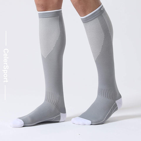CelerSport 3 Pairs Compression Socks for Men and Women 20-30 mmHg Running Support Socks