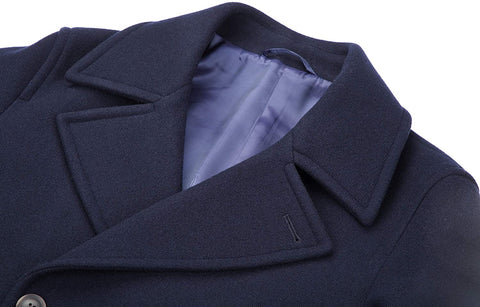 Men's Wool Pea Coat Classic Jacket