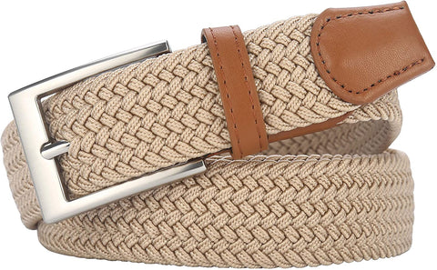 Lavemi Mens Belt, Stretch Elastic Casual Woven Sport Golf Braided Belts for Men,Gift Box