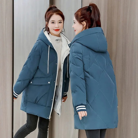 Women Jacket 2022 Winter Parka New Cotton Clothes