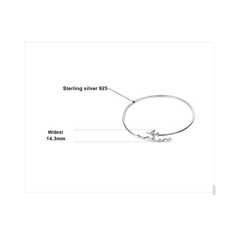 Airplane 925 Sterling Silver Bangles