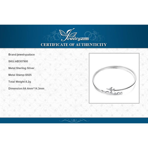 Airplane 925 Sterling Silver Bangles