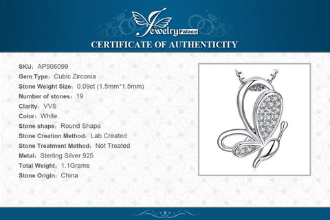 Butterfly Silver Pendant Necklace