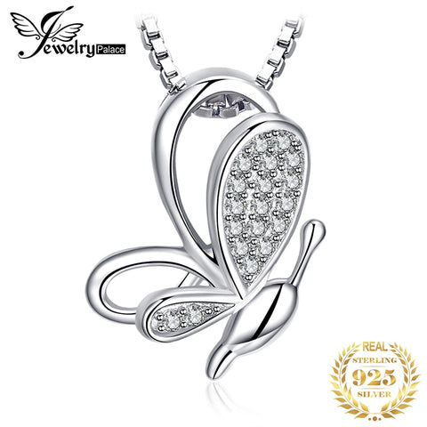 Butterfly Silver Pendant Necklace