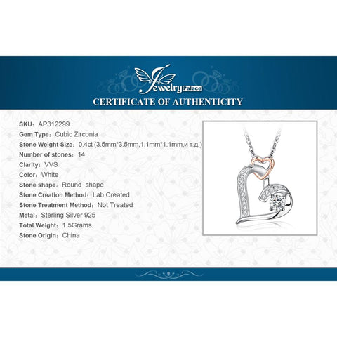 Infinity Heart Pendant Necklace